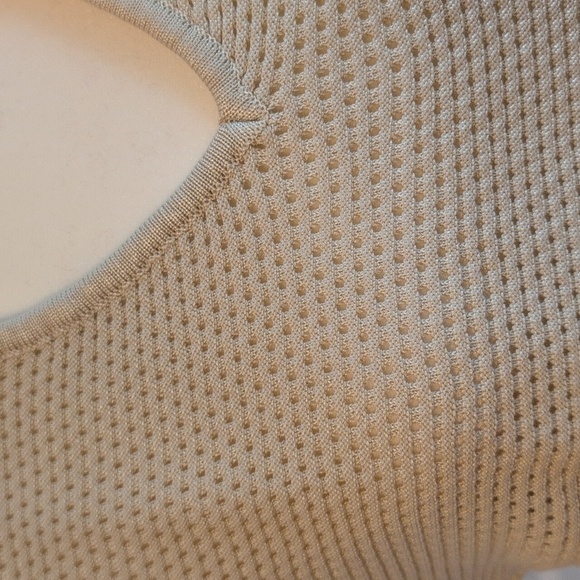 Women's Polo Beige Cap Sleeve Summer Sweater NWT - Picture 2 of 7